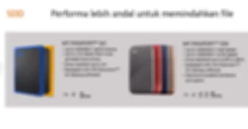Perangkat My Passport SSD yang baru dirilis oleh WD pada hari Rabu (16/9).