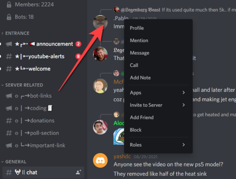 Cara blokir akun Discord di HP Android, iOS, atau PC.