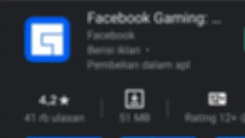 Facebook Gaming di Google Play Store