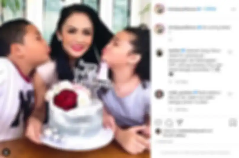 Krisdayanti rayakan ulang tahun hanya bersama Amora dan Kellen
