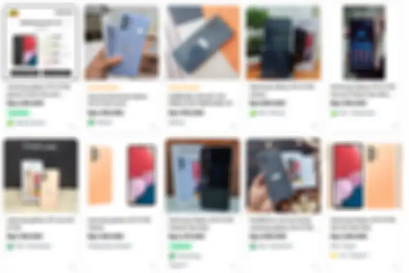 Harga hp second Samsung Galaxy A13 6/128GB di Tokopedia.