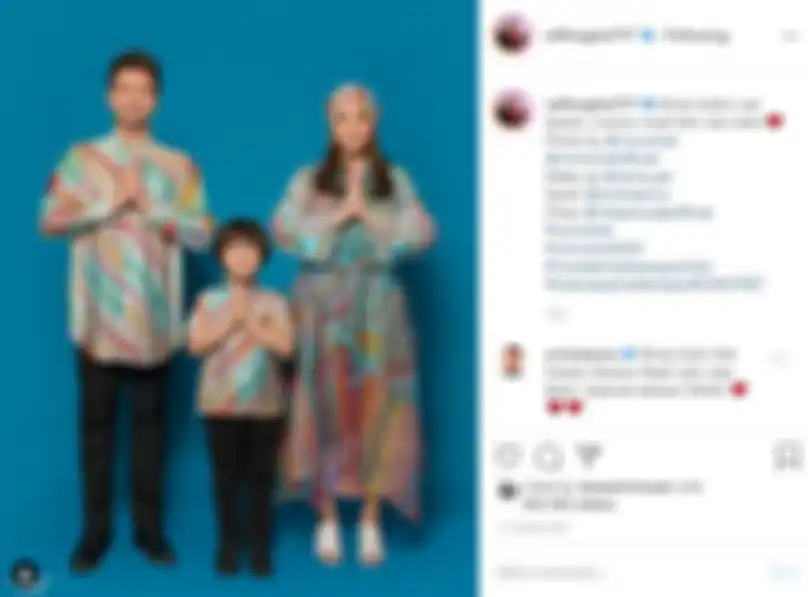 Ucapan dari Raffi Ahmad dan Nagita Slavina.