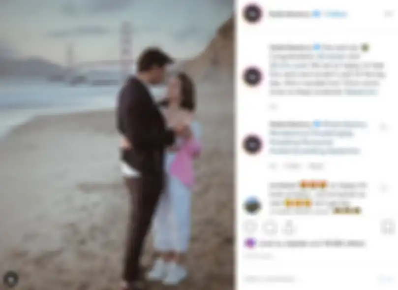 Richard Kyle saat melamar Jessica Iskandar di luar negeri