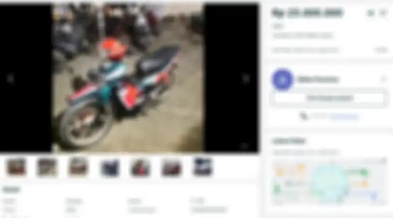Yamaha F1ZR Caltex Edition dijual Rp 25 juta.