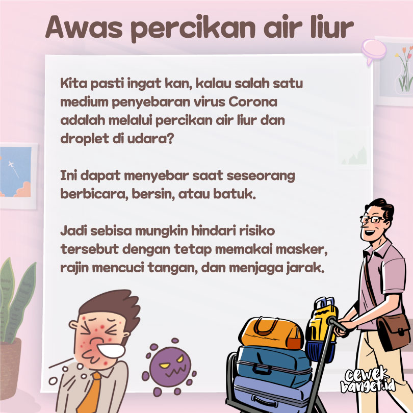 Awas percikan air liur