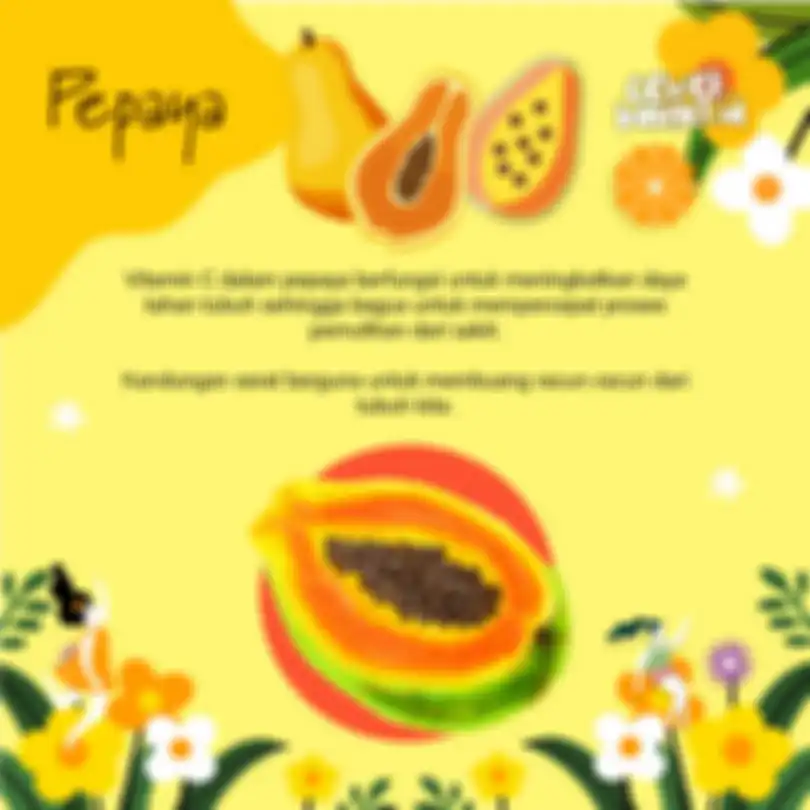 Khasiat Buah Pepaya untuk Orang yang Sedang Sakit