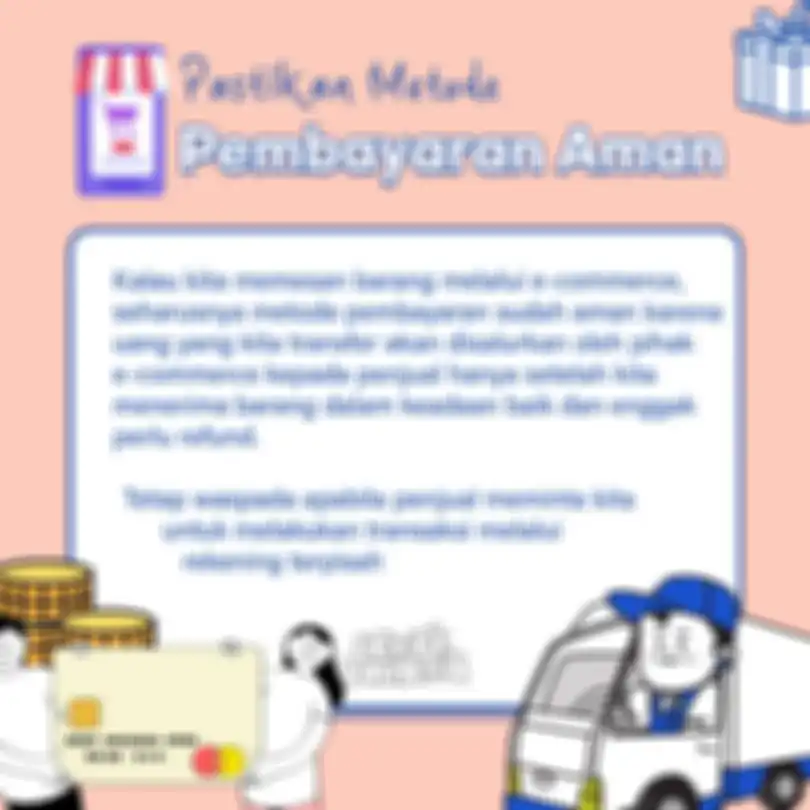 Pastikan metode pembayaran aman