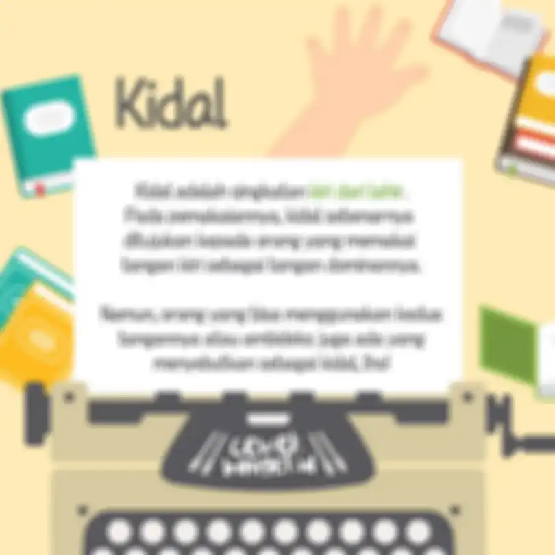 Kidal merupakan singkatan dari