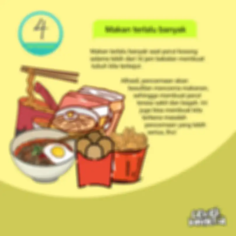 Makan terlalu banyak