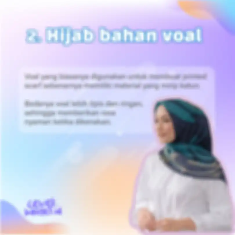 2. Hijab bahan voal