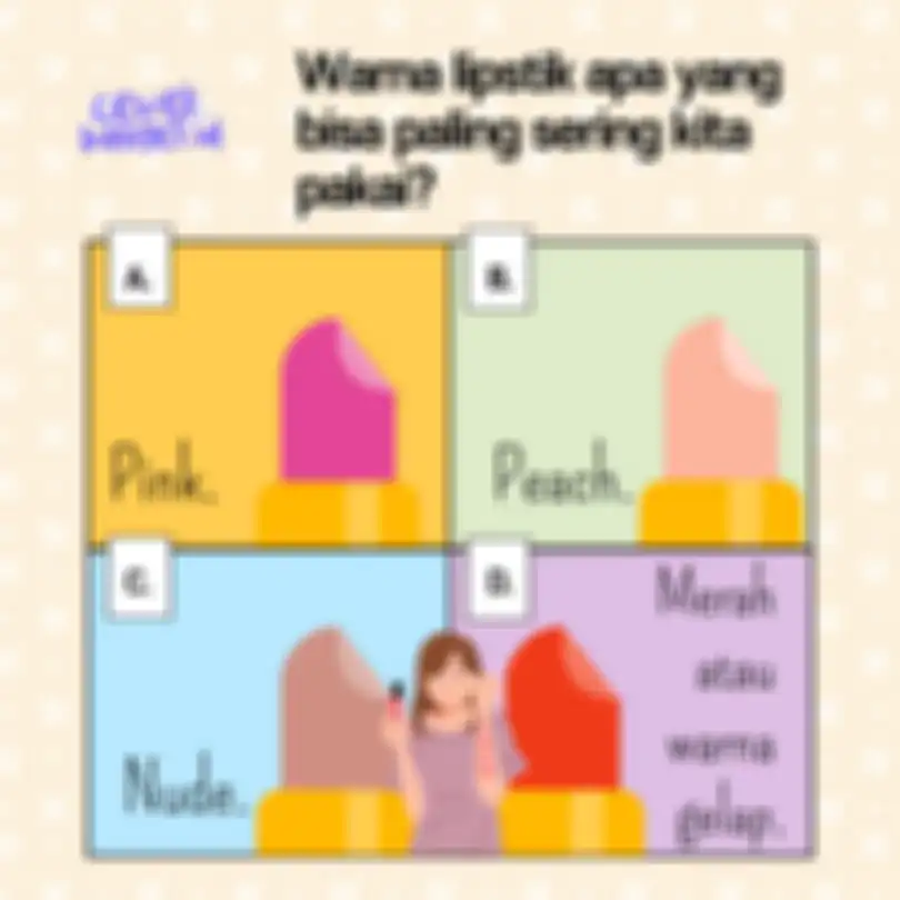 Warna lipstik apa yang menggambarkan kamu
