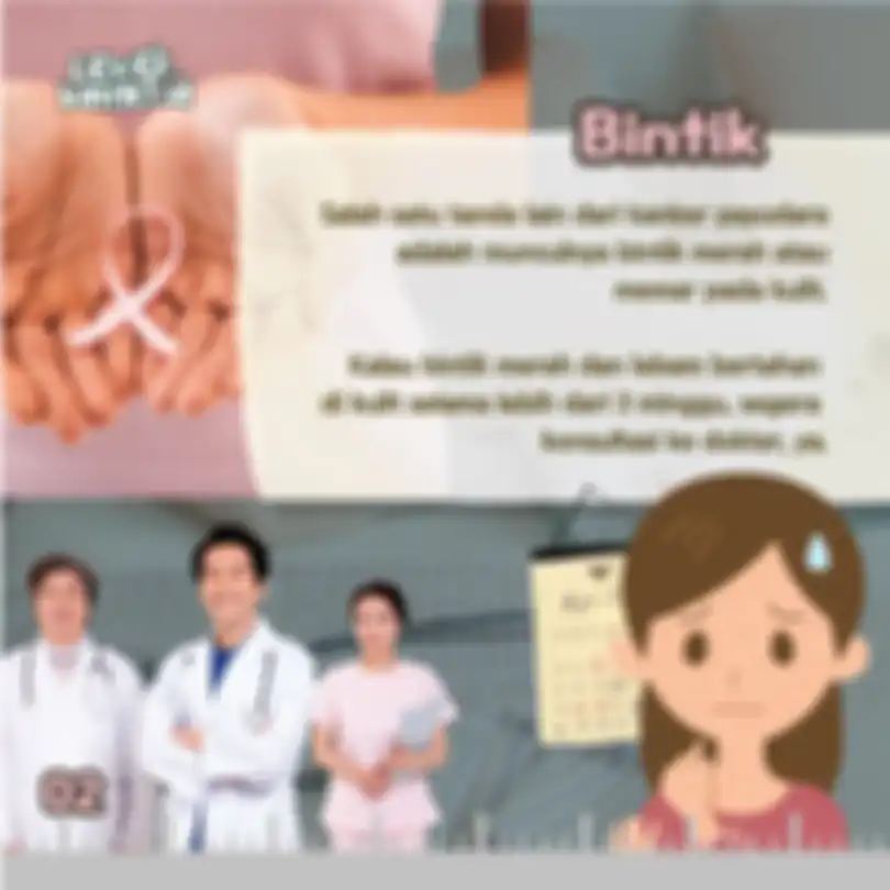 Bintik di badan adalah salah satu tanda serangan kanker payudara