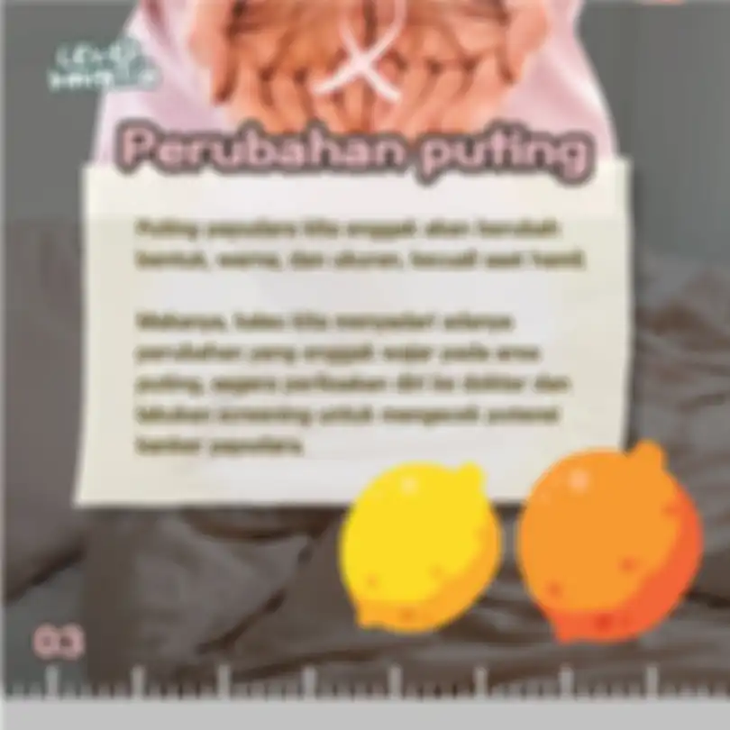Perubahan puting payudara adalah salah satu tanda serangan kanker payudara