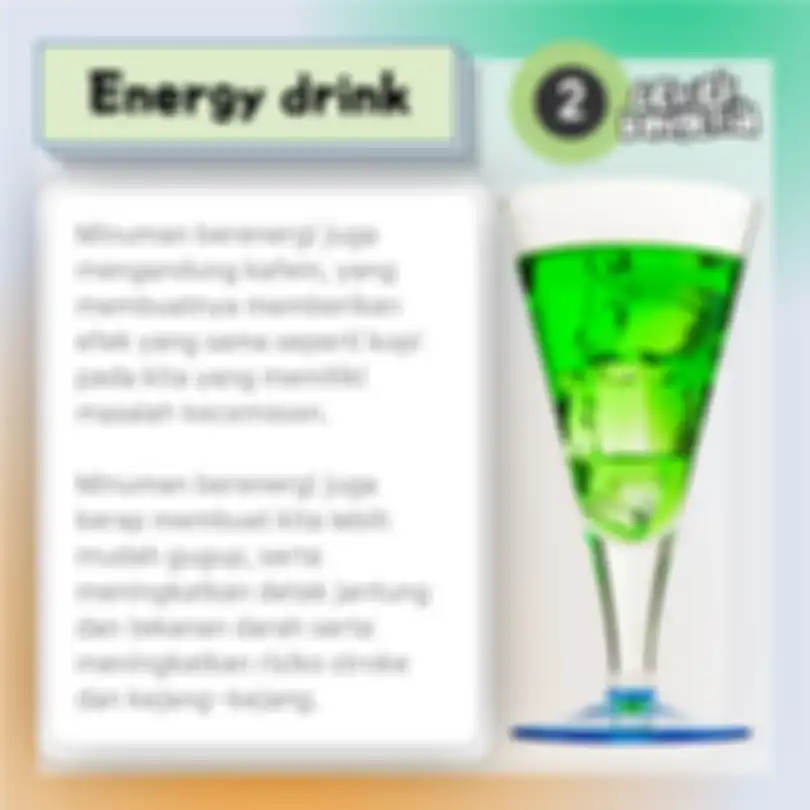 Energy drink bikin kecemasan meningkat