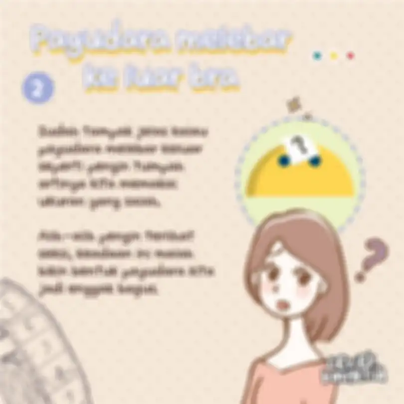 Payudara melebar ke luar bra