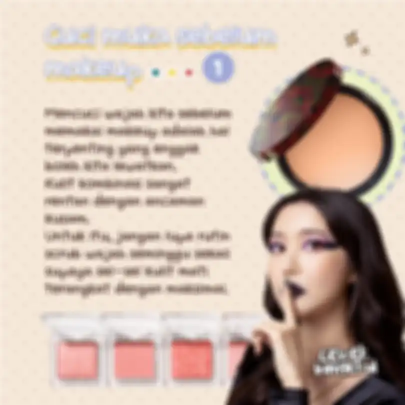 Cuci muka sebelum makeup
