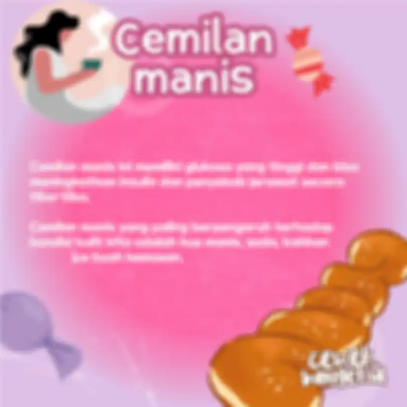 Cemilan manis sebabkan jerawat meradang
