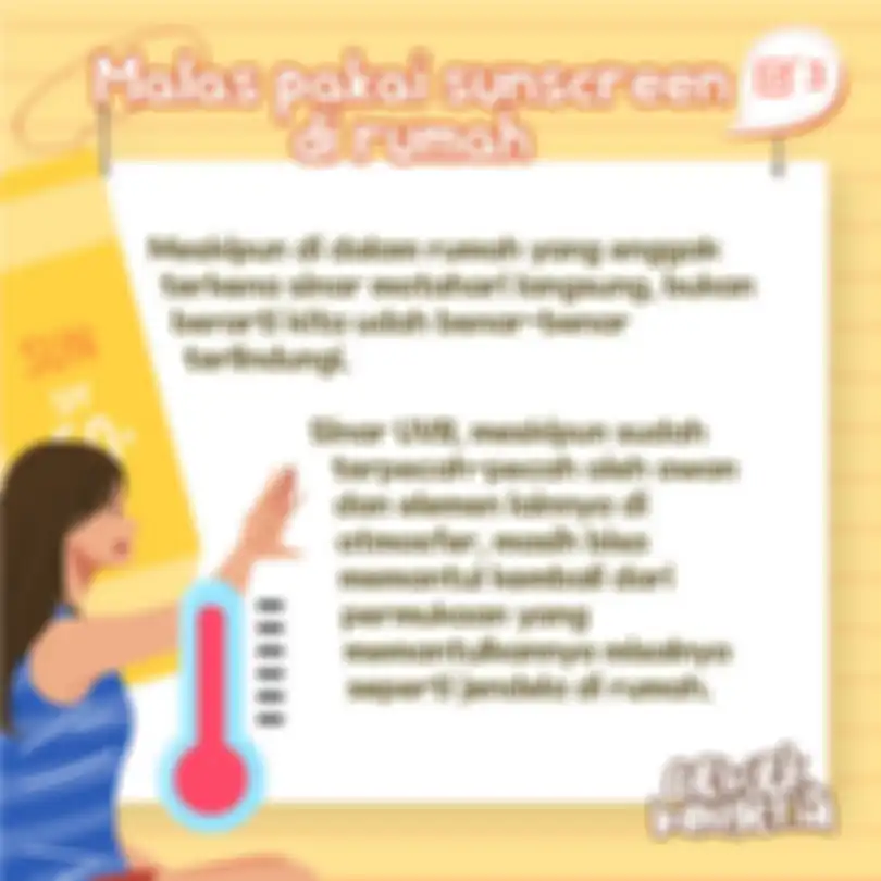Malas Pakai Sunscreen Di Rumah