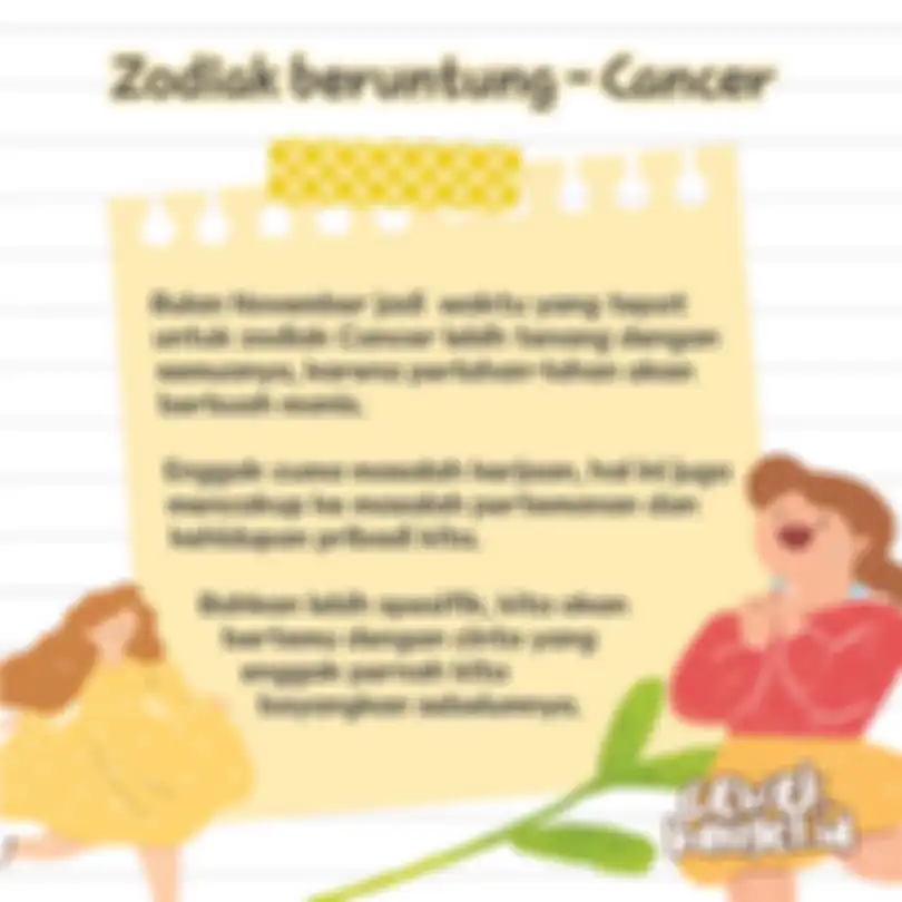 Zodiak Beruntung - Cancer