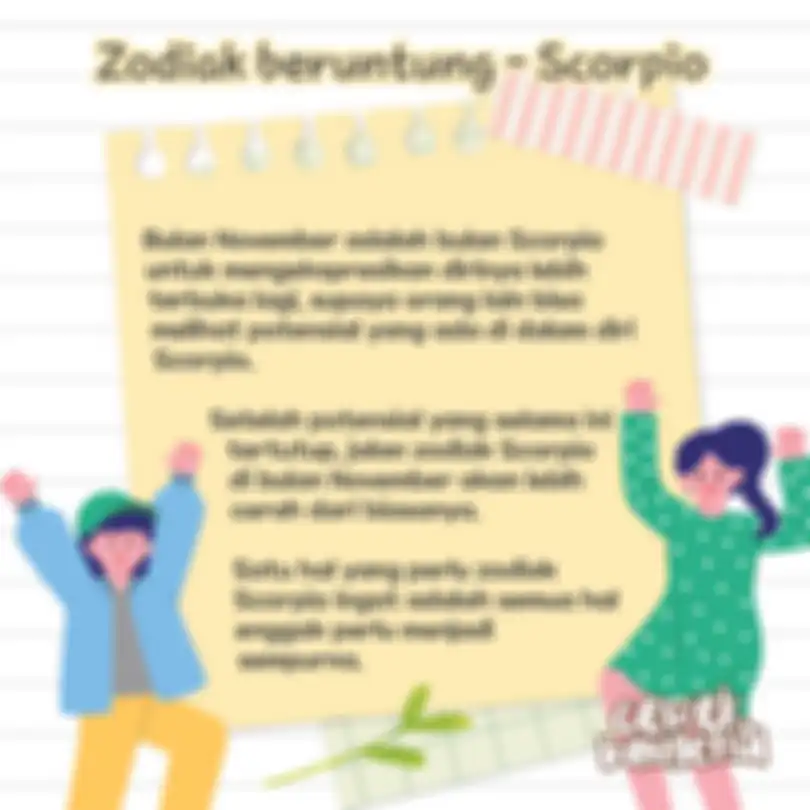 Zodiak Beruntung - Scorpio