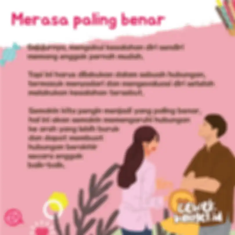 Merasa Paling Benar