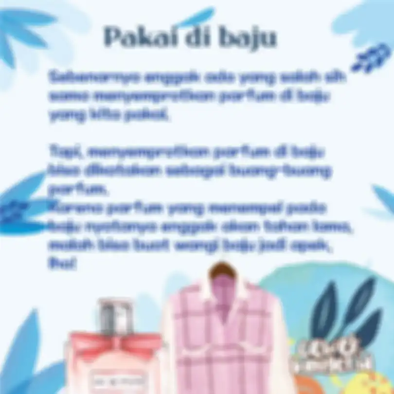 Pakai di Baju