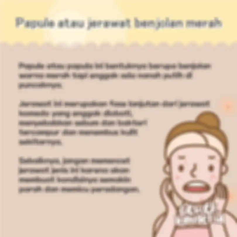 Papule atau Jerawat Benjolan Merah