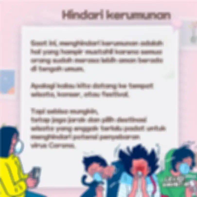 Hindari kerumunan