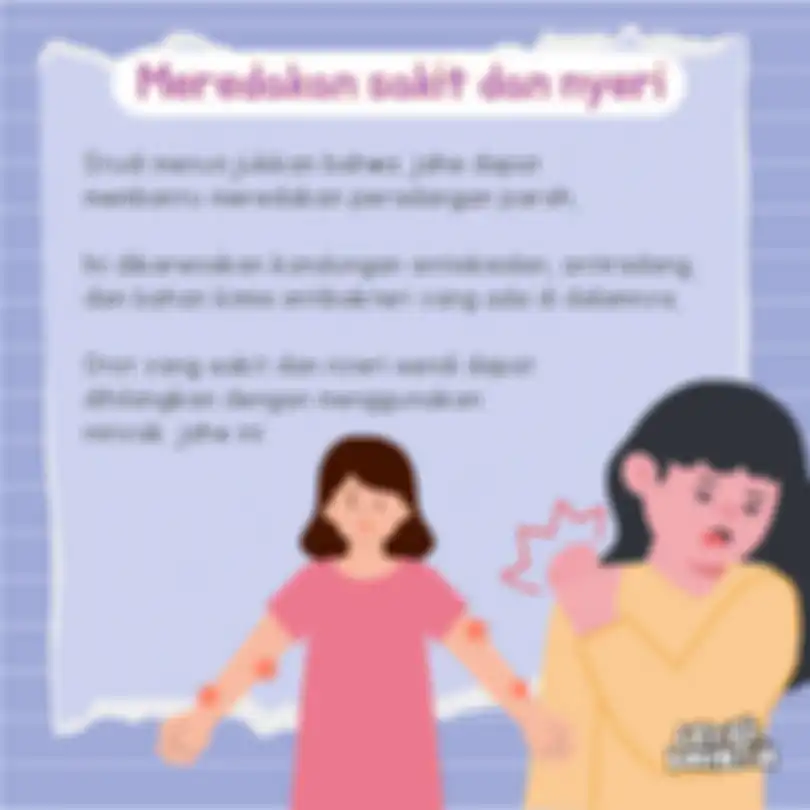 Meredakan sakit dan nyeri