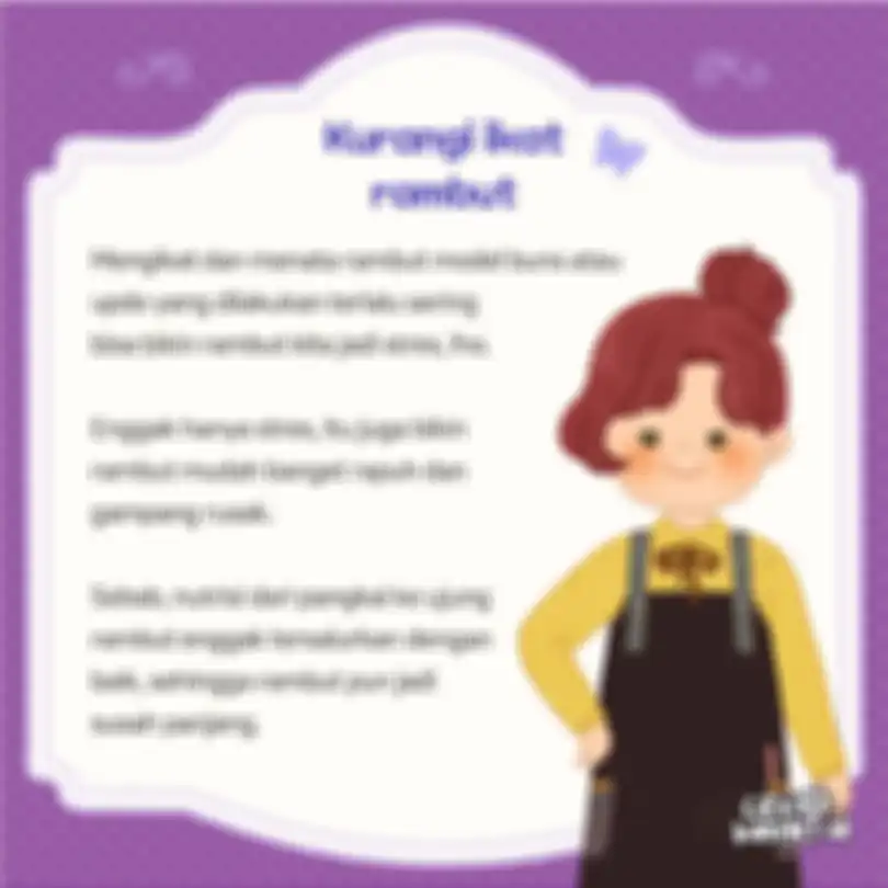 Kurangi ikat rambut