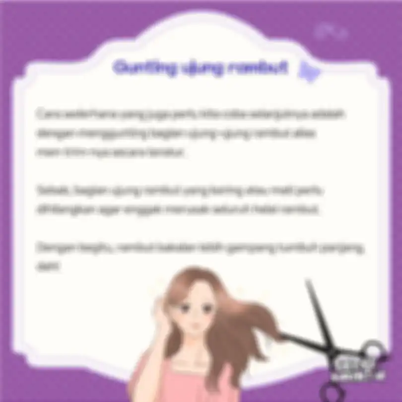 Gunting ujung rambut