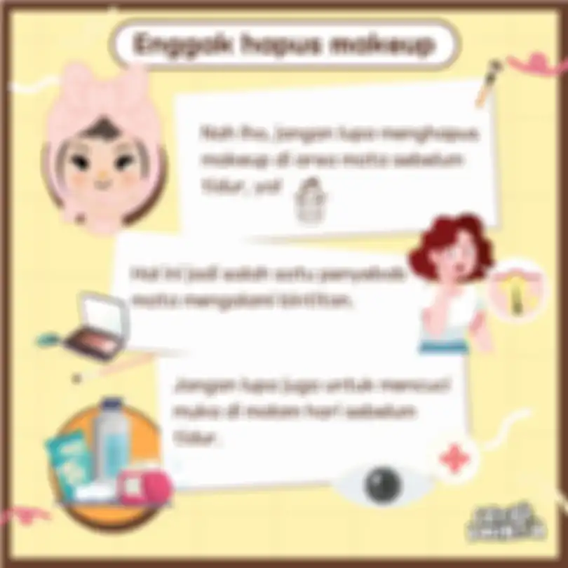 Enggak hapus makeup bikin mata bintitan
