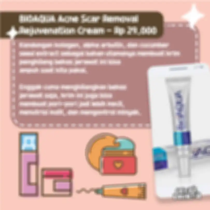 BIOAQUA Acne Scar Removal Rejuvenation Cream - Rp 29.000