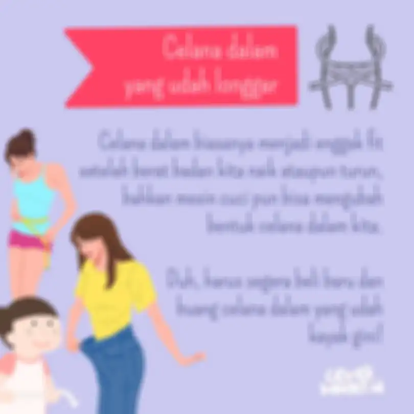 Celana dalam yang udah longgar