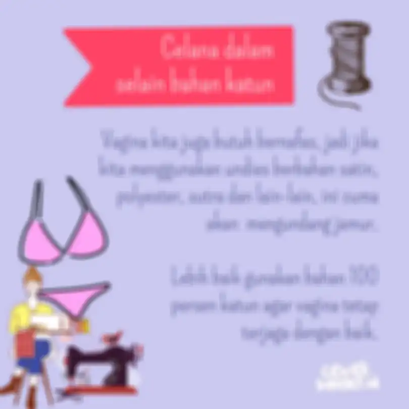 Celana dalam selain bahan katun