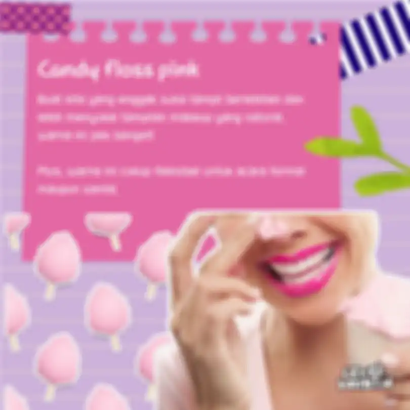 Candy flos pink lipstik untuk bibir tebal