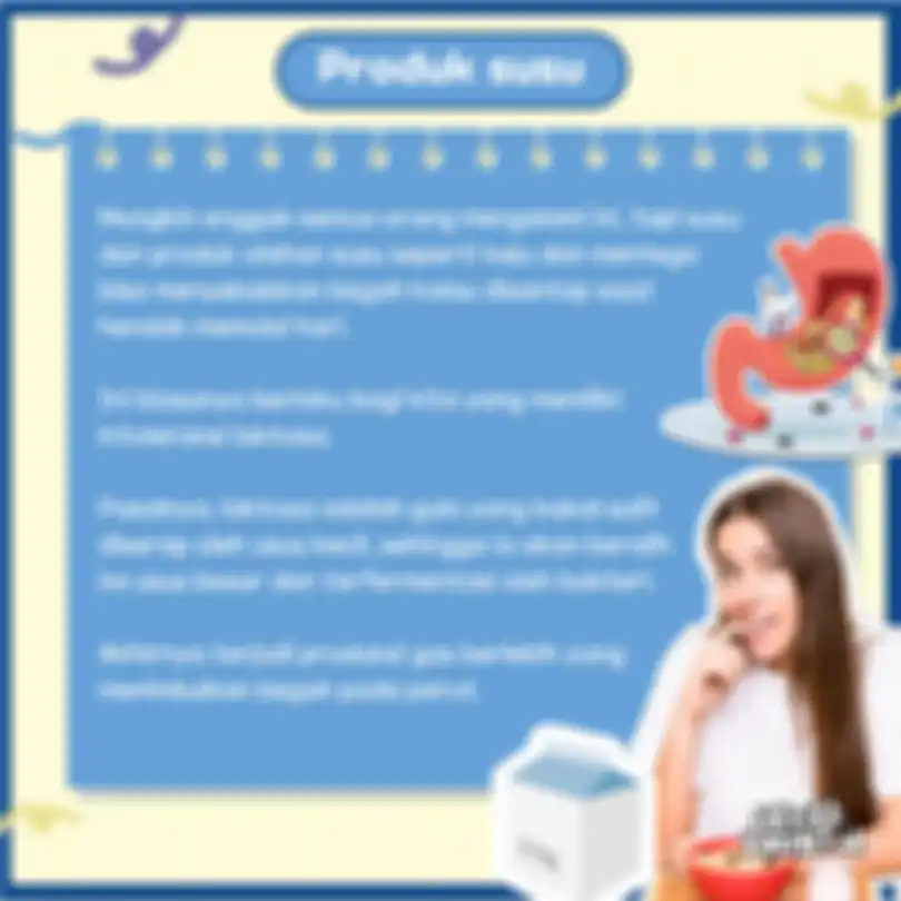 Produk susu bikin perut begah