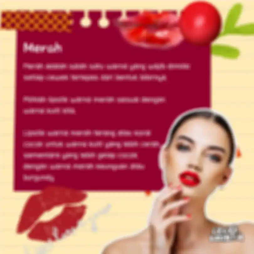 Merah lipstik untuk bibir tebal