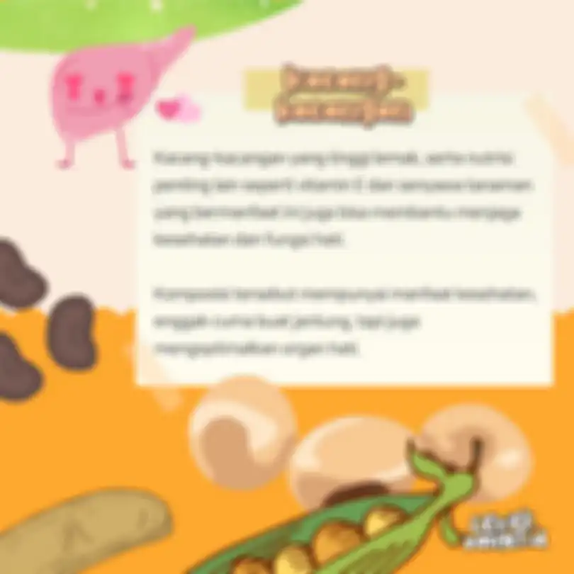 Kacang-kacangan jaga kesehatan organ hati