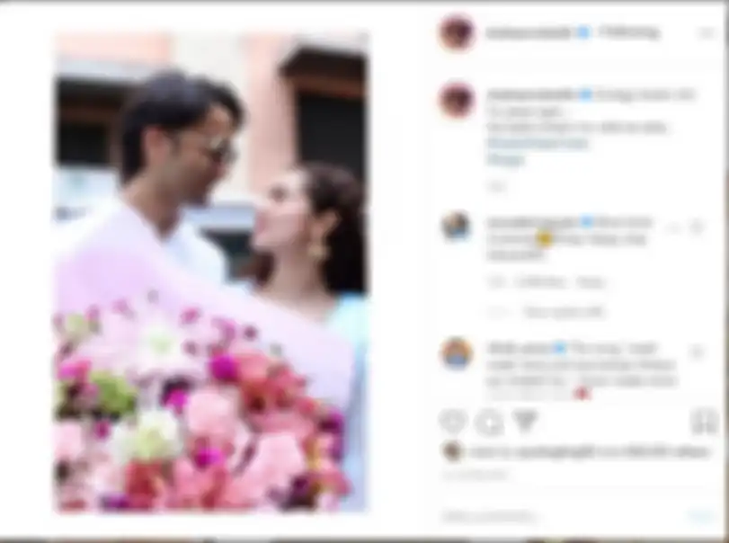 Potret bahagia Shaheer Sheikh dan Ruchikaa Kapoor.