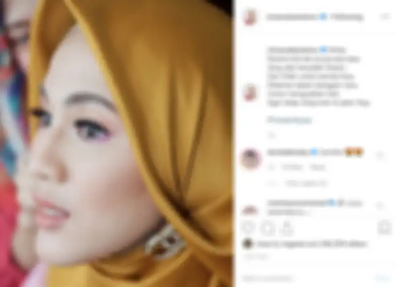 Penampilan Alyssa Soebandono dengan makeup cetar