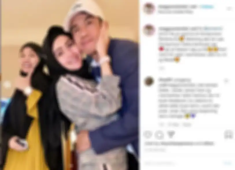 Meggy Wulandari dan suami barunya