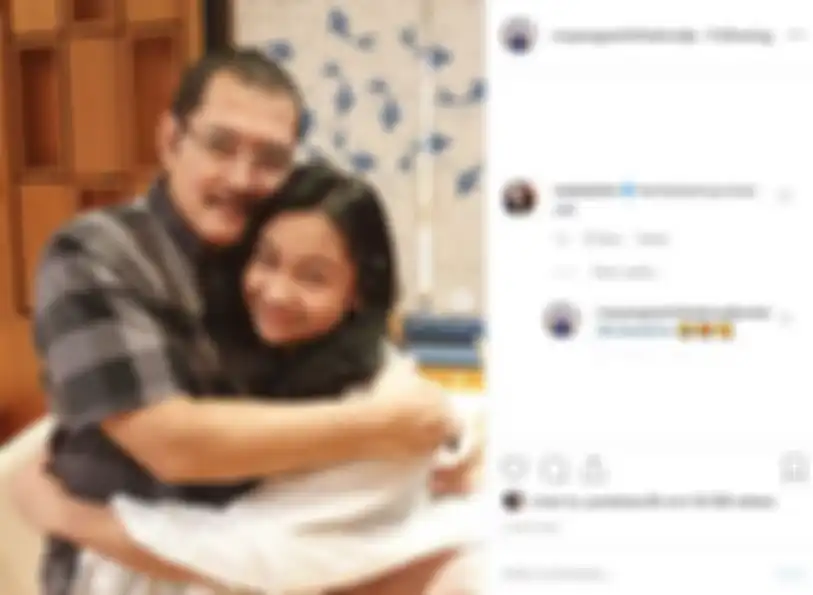 Mayangsari unggah momen sang suami, Bambang Trihatmodjo memeluk sayang sang putri, Khirani Trihatmodjo.