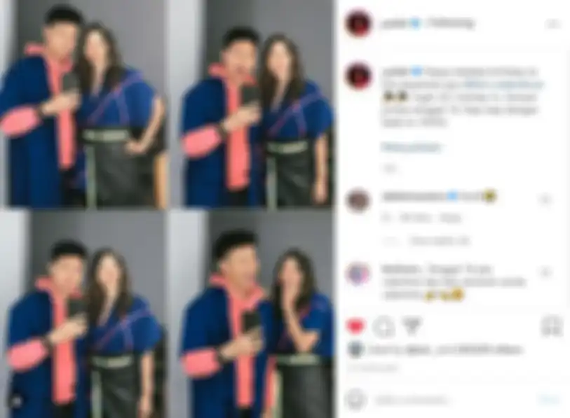 Kolase foto unggahan Yuki Kato bersama Fero Walandouw. 