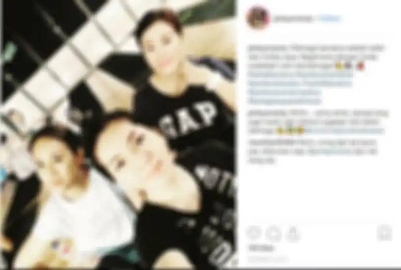 Pinky Evianty, kakak kandung Maia Estianty, rajin berolahraga