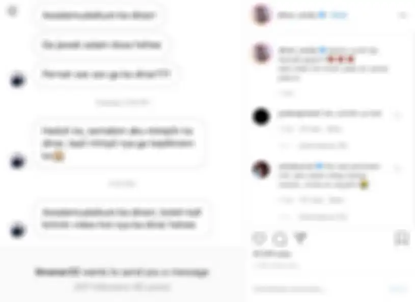 Dinar Candy dapatkan pelecehan seksual di DM Instagram 