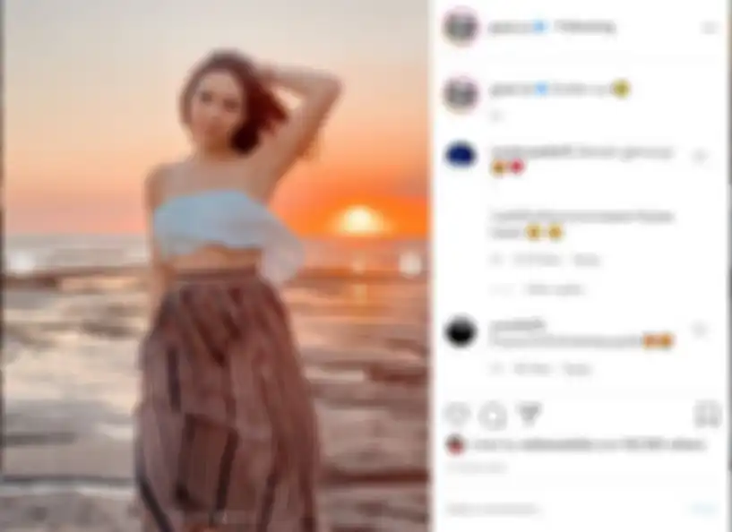 Potret seksi Gisella Anastasia saat berada di kota Bali.