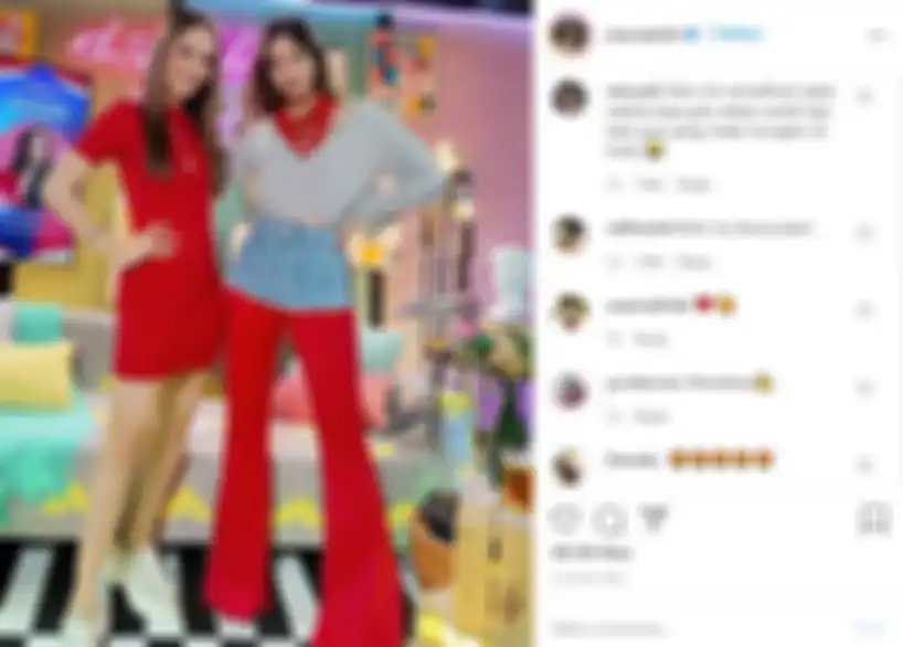 Komentar netizen saat melihat penampilan Nia Ramadhani foto bareng Cinta Laura ikut #MerahPutihChallenge. 