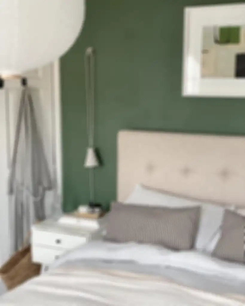Kamar dengan Warna Hijau Sage