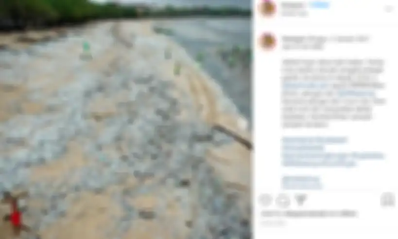 kondisi pantai kuta penuh sampah